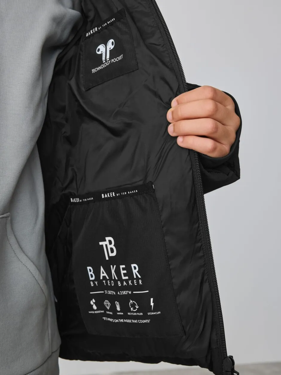 Schoolkleding|Jassen En Jacks|Baker by Ted Baker - Regenbestendig Gevoerd jack Zwart