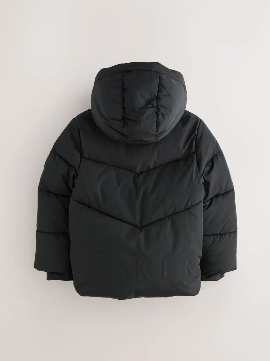 Schoolkleding|Jassen En Jacks|Baker by Ted Baker - Regenbestendig Gevoerd jack Zwart