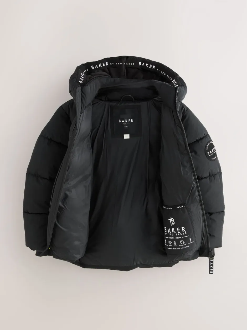 Schoolkleding|Jassen En Jacks|Baker by Ted Baker - Regenbestendig Gevoerd jack Zwart
