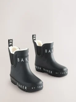 Laarzen*Baker by Ted Baker - - gevoerde regenlaarzen van imitatiebont voor jongens Zwart