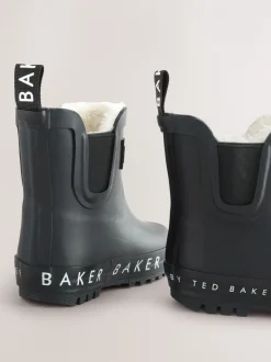 Laarzen*Baker by Ted Baker - - gevoerde regenlaarzen van imitatiebont voor jongens Zwart