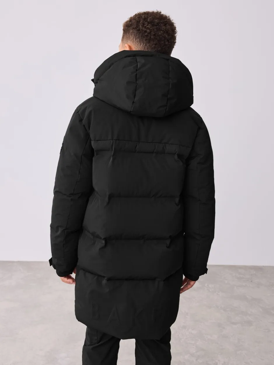 Schoolkleding|Jassen En Jacks|Baker by Ted Baker - regenbestendige gewateerde lange jas Zwart