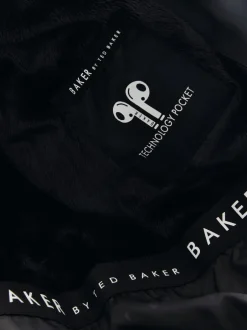 Schoolkleding|Jassen En Jacks|Baker by Ted Baker - regenbestendige gewateerde lange jas Zwart