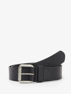 Riemen En Bretels*Barbour - ® Allanton Leren Riem Zwart