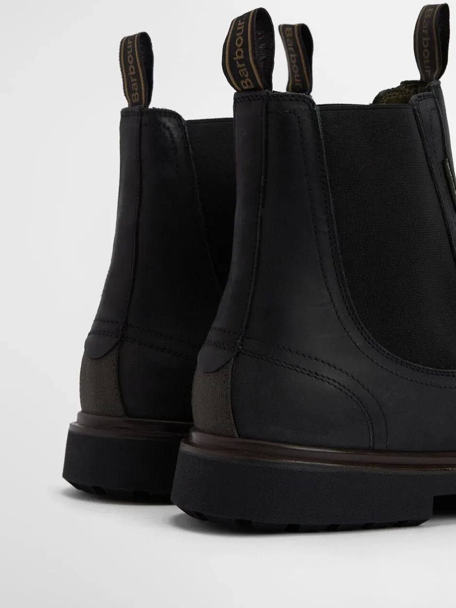 Boots*Barbour - ® Hale leren Chelsea laars Zwart