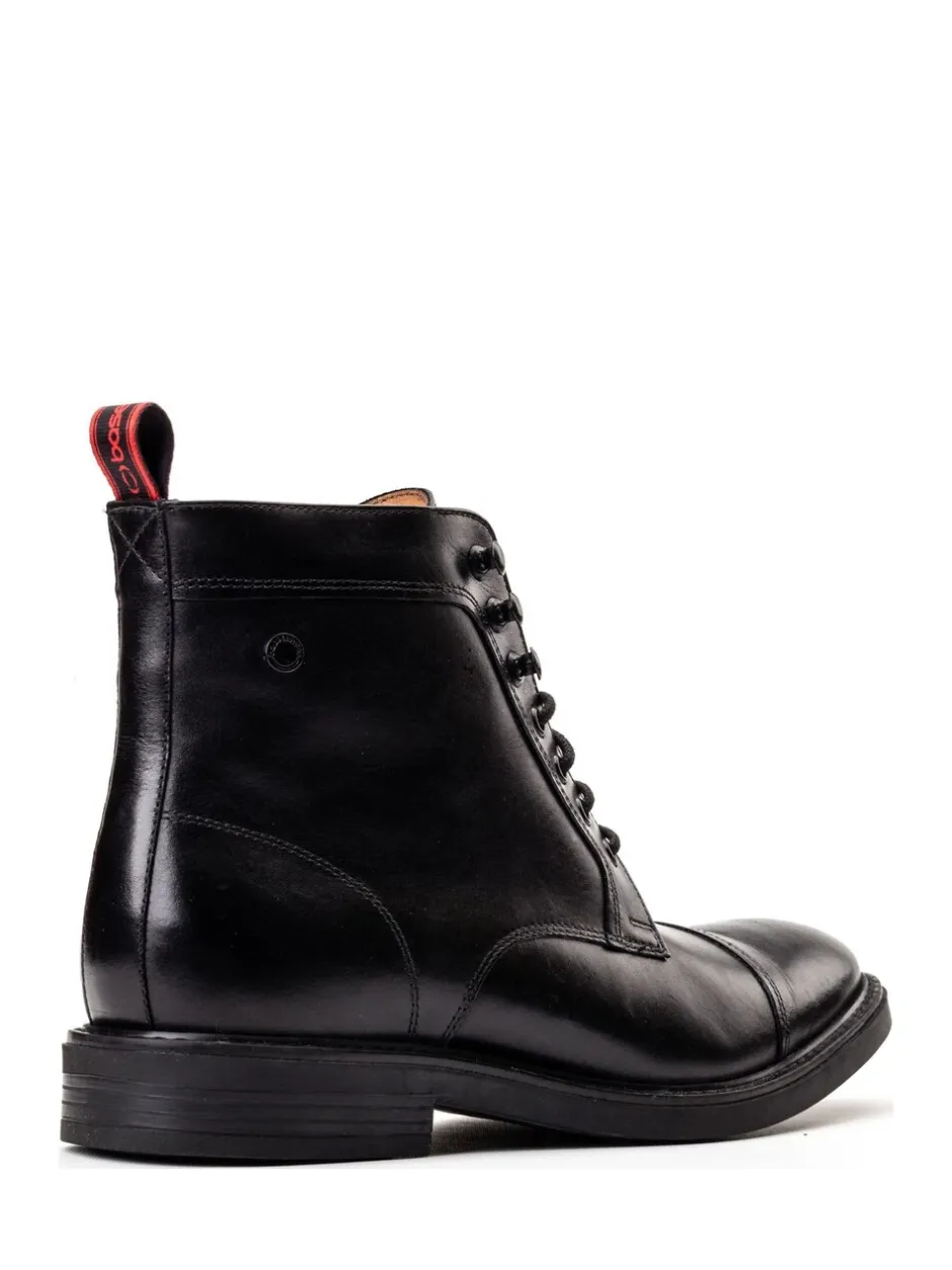 Formele Schoenen|Boots|Base London - Plymouth Toe Cap Boot Zwart