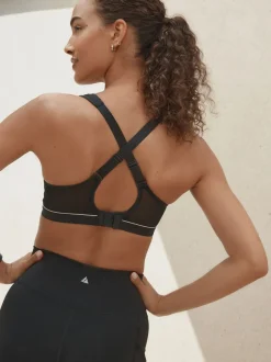 Beha's|Sportkleding|Next - B-G Active Sports hoge impact Dry Tech beha zonder vulling Zwart