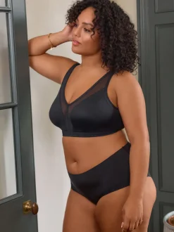 Beha's*Next - B-H beha met totale ondersteuning zonder beugel en ultiem comfort Zwart