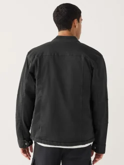 Jassen En Jacks|Next - Borg Lined Zip Through Funnel Jacket Zwart