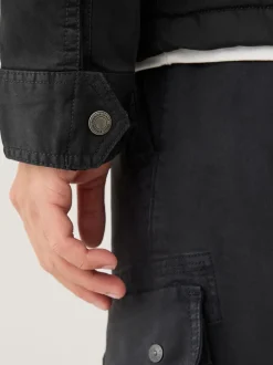 Jassen En Jacks|Next - Borg Lined Zip Through Funnel Jacket Zwart