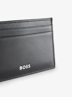 Portemonnees*BOSS - Regular Fit Randy Signature Logo Card Holder Zwart