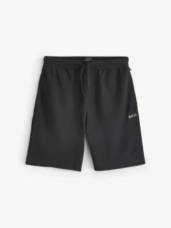 Shorts*BOSS Zwart - Waffle Shorts