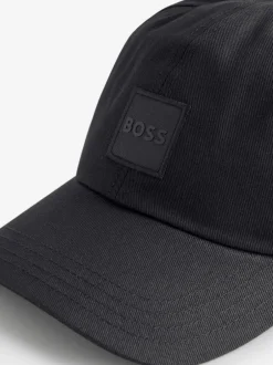 Mutsen, Sjaals En Handschoenen|BOSS - -pet met logopatch van keperstof Zwart
