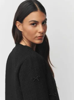 Jassen En Jacks*Next Zwart - Bouclé jackje met kralenstrik