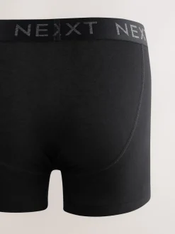 Ondergoed|Ondergoed*Next Zwart - Boxershorts van katoenrijk materiaal met A-voorkant