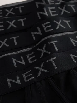 Ondergoed|Ondergoed*Next Zwart - Boxershorts van katoenrijk materiaal met A-voorkant