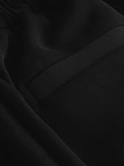 Kostuums En Werkkleding|Broeken|Next - Broek met wijde pijpen en elastiek in de achterkant Zwart