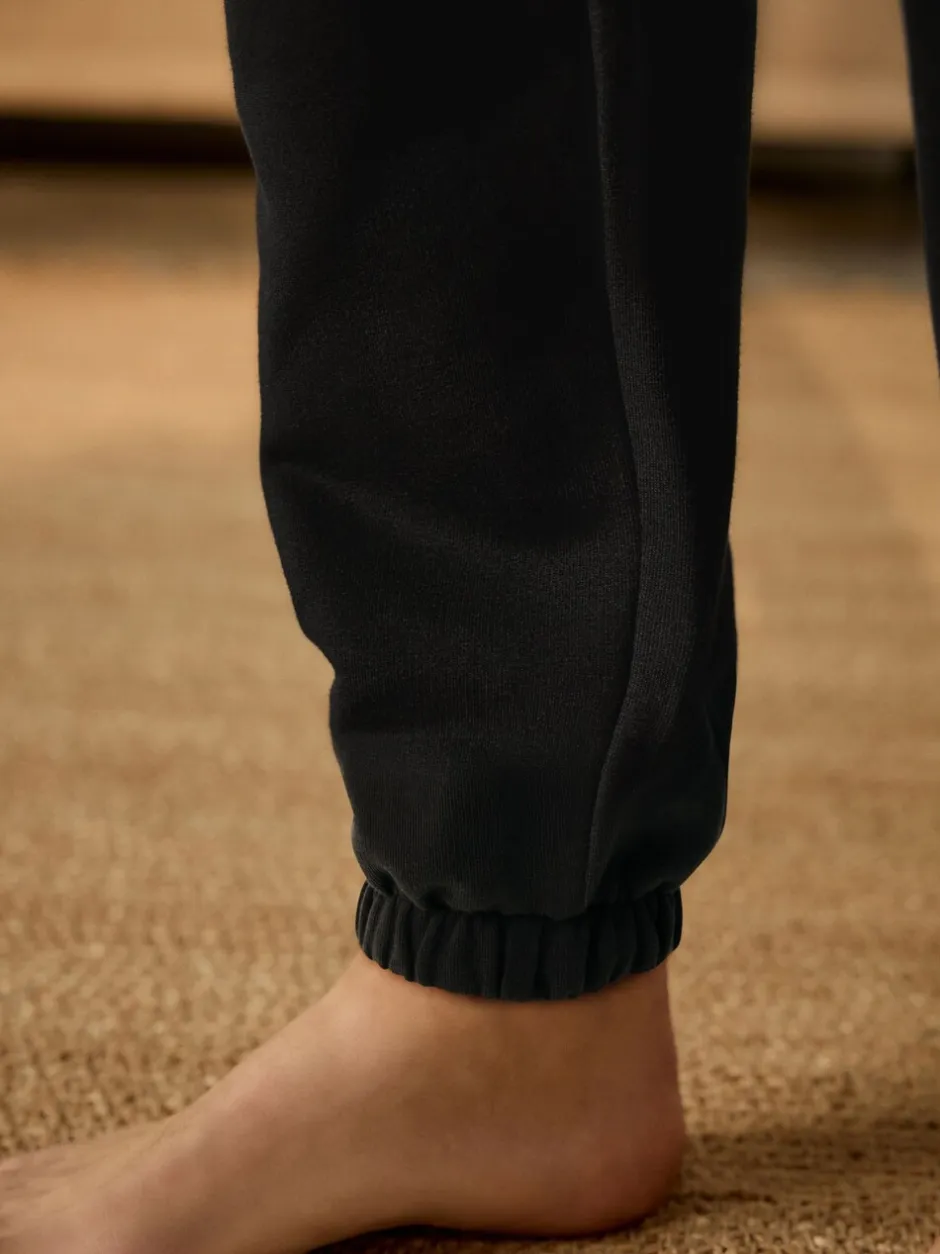 Joggingbroeken|Loungewear|Next - Brushback Heavyweight Open Joggers Zwart