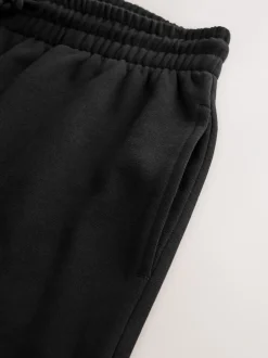 Joggingbroeken|Loungewear|Next - Brushback Heavyweight Open Joggers Zwart