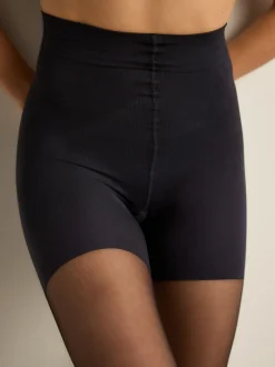 Sokken En Panty's|Next Zwart - Bum/Tum/Thigh Matt Shaping 10 Denier Tights