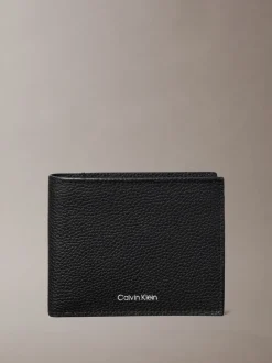 Portemonnees*Calvin Klein - Foil Embossed Logo Bifold Wallet Zwart