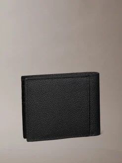 Portemonnees*Calvin Klein - Foil Embossed Logo Bifold Wallet Zwart