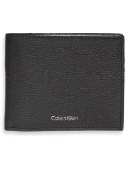 Portemonnees*Calvin Klein - Foil Embossed Logo Bifold Wallet Zwart