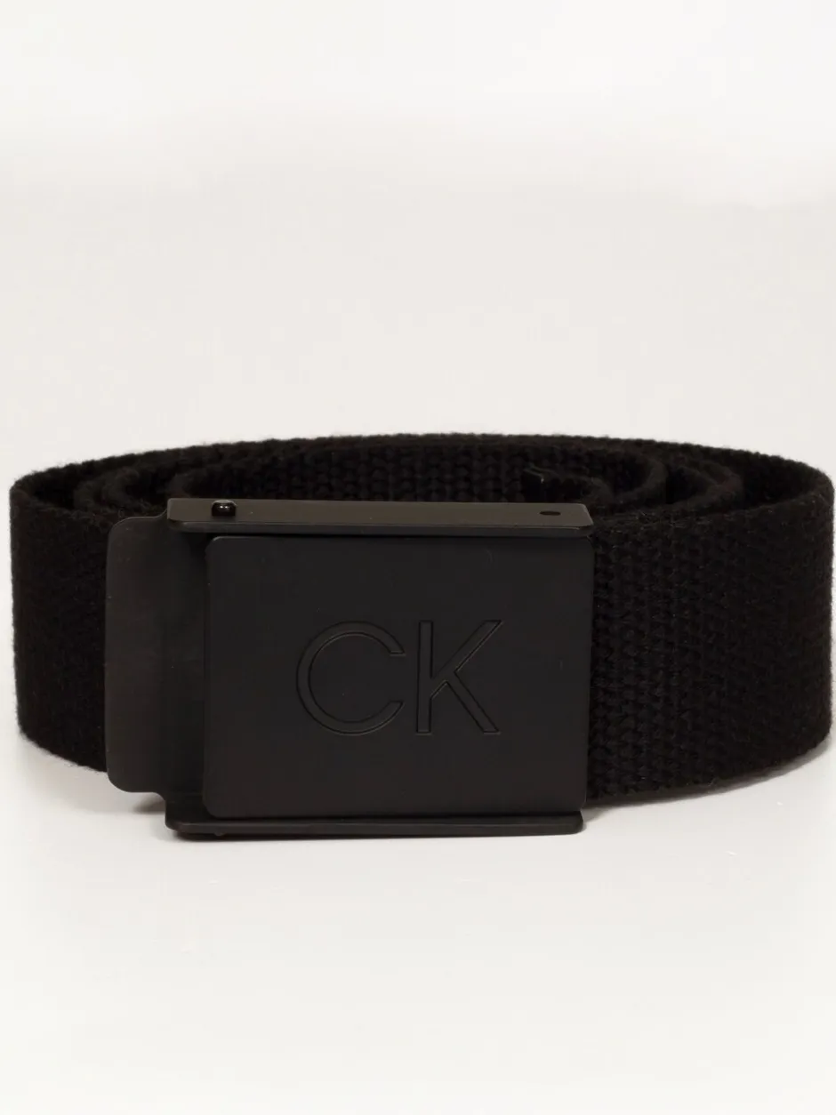 Riemen En Bretels*Calvin Klein Golf - Monogram Buckle Belt Zwart