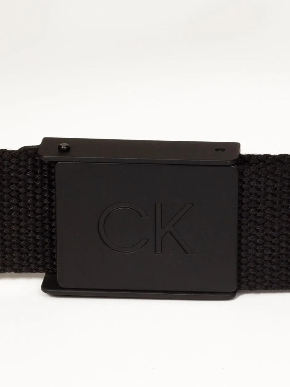 Riemen En Bretels*Calvin Klein Golf - Monogram Buckle Belt Zwart