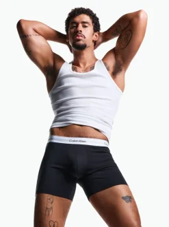 Ondergoed|Ondergoed|Calvin Klein - Icon Cotton Stretch Boxer Briefs 3 Pack Zwart