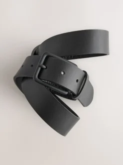 Riemen En Bretels|Next Zwart - Casual leren riem