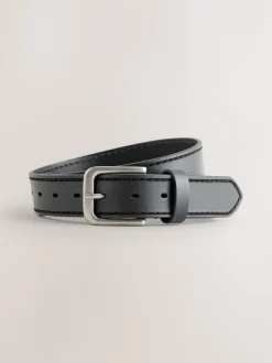 Riemen En Bretels*Next - Casual leren riem Zwart