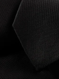 Stropdassen En Pochets*Charles Tyrwhitt - - Vlekbestendige satijnen smalle stropdas Zwart
