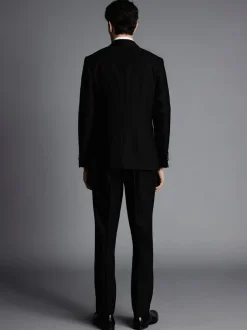 Smokings En Feestkleding|Charles Tyrwhitt - - Slim-fit dinercolbert met sjaalrevers Zwart