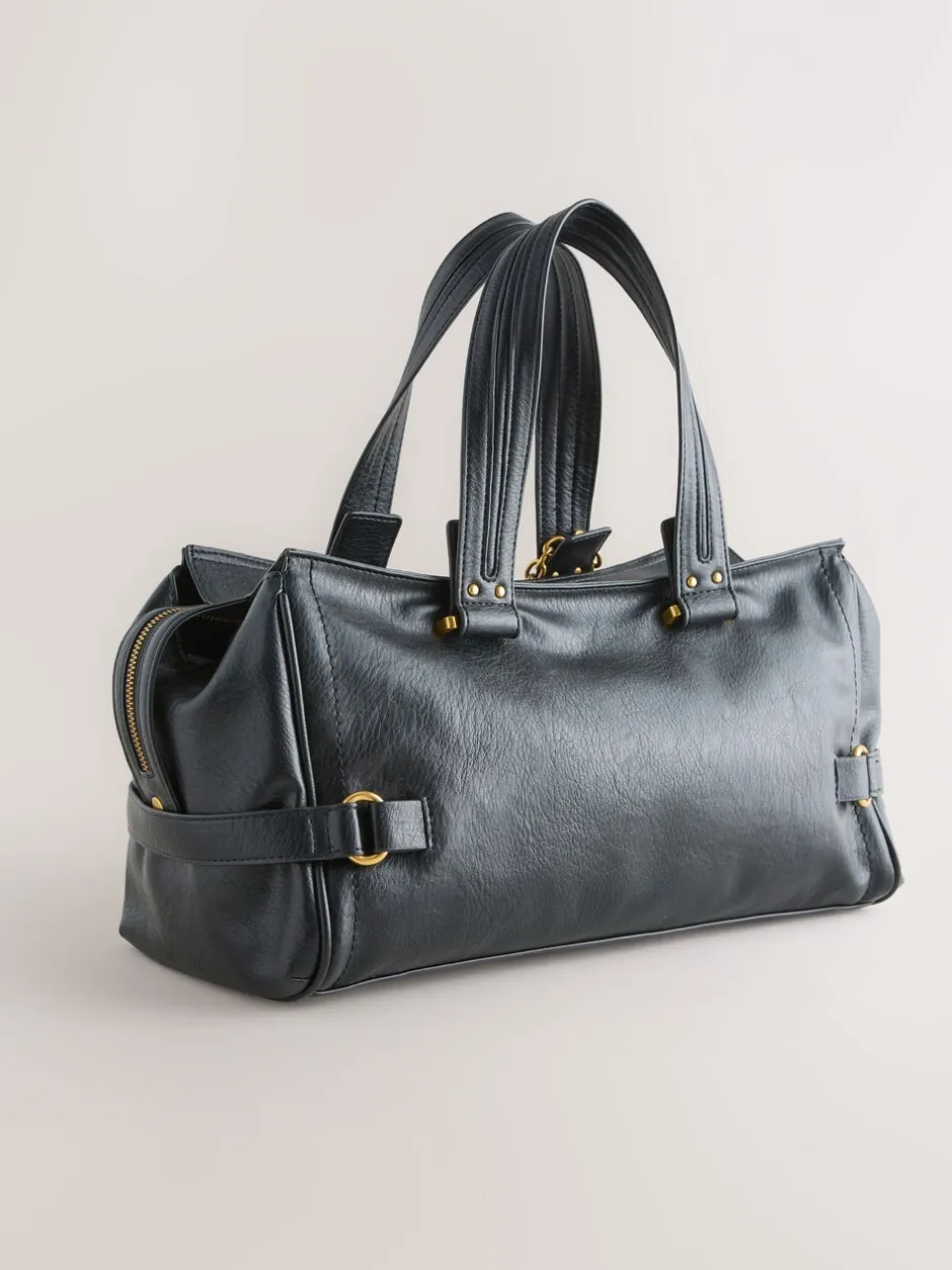 Tassen En Portemonnees|Next - Charm Buckle Hand Held Bag Zwart