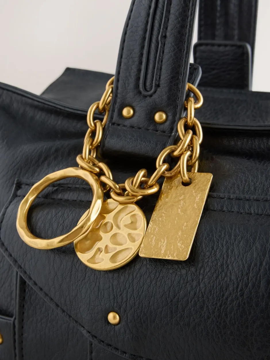 Tassen En Portemonnees|Next - Charm Buckle Hand Held Bag Zwart