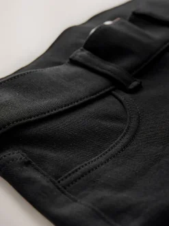 Leggings En Joggingbroeken*Next - Check Jersey Bootcut Leggings Zwart