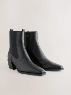 Ruimvallend En Extraruimvallend*Next - Chelsea-stijl western cowboy Boots Zwart