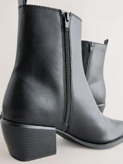 Ruimvallend En Extraruimvallend*Next - Chelsea-stijl western cowboy Boots Zwart