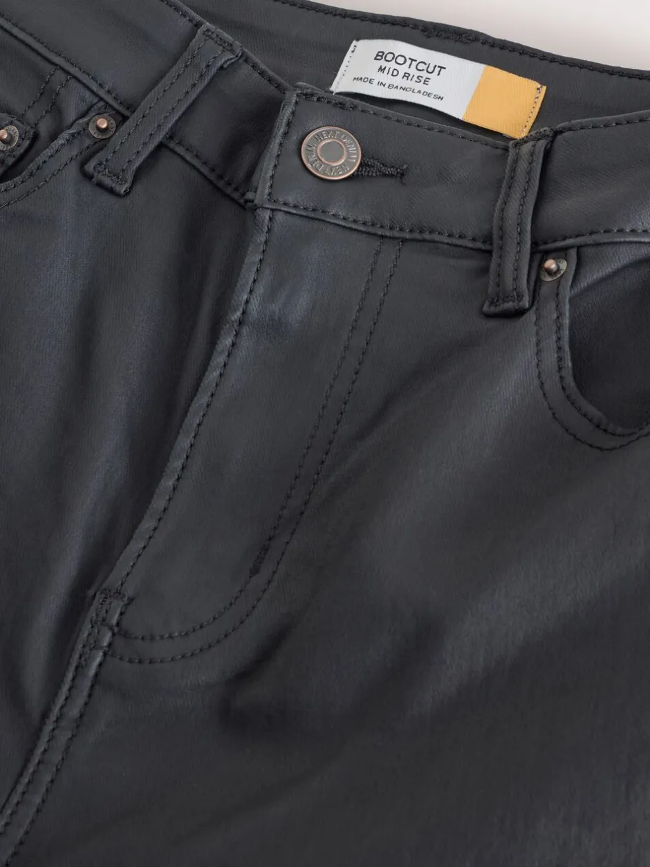 Jeans*Next - Coated Bootcut Jeans Zwart