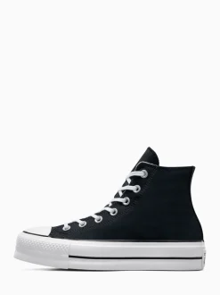 Sneakers*Converse - Lift - Bleke hoge sneakers met plateauzool Zwart