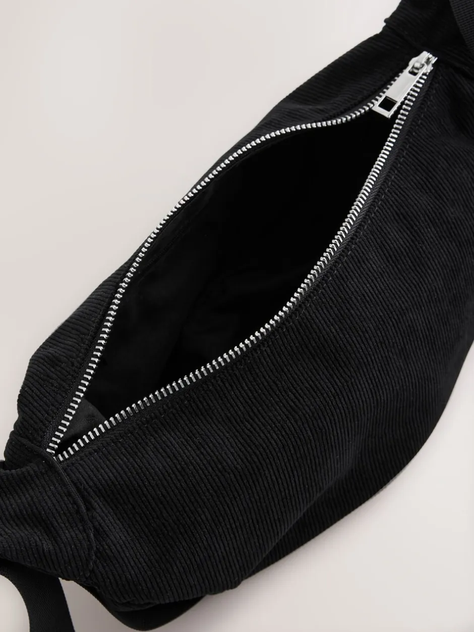 Tassen En Portemonnees*Next - Cord Effect Sling Bag Zwart