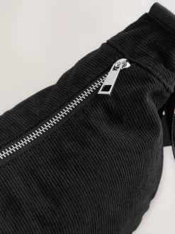 Tassen En Portemonnees*Next - Cord Effect Sling Bag Zwart