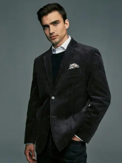 Blazers En Business-Jasjes*Next - Corduroy blazer Zwart