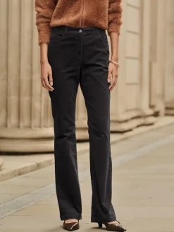 Broeken|Next - Corduroy boot cut broek Zwart