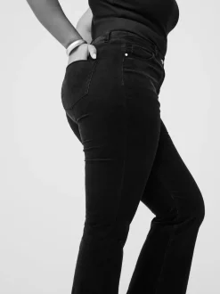 Broeken*Next - Corduroy Bootcut Hourglass Trousers Zwart