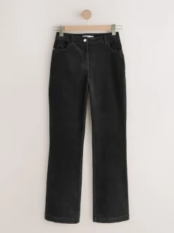 Broeken*Next - Corduroy Bootcut Hourglass Trousers Zwart