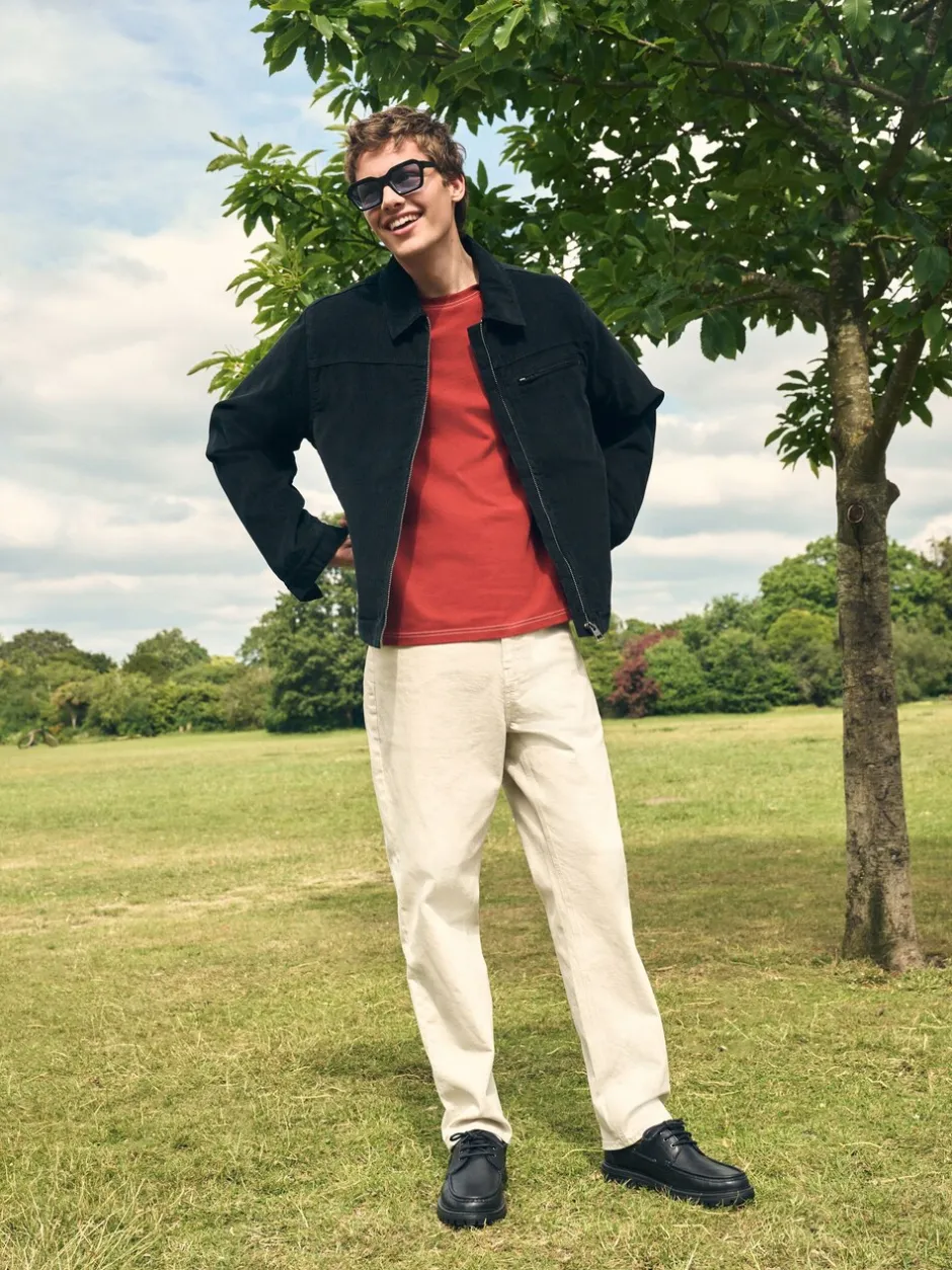 Jassen En Jacks*Next - Corduroy Borg Lined Jacket Zwart