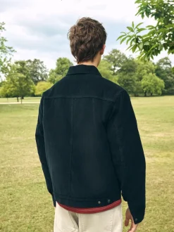 Jassen En Jacks*Next - Corduroy Borg Lined Jacket Zwart