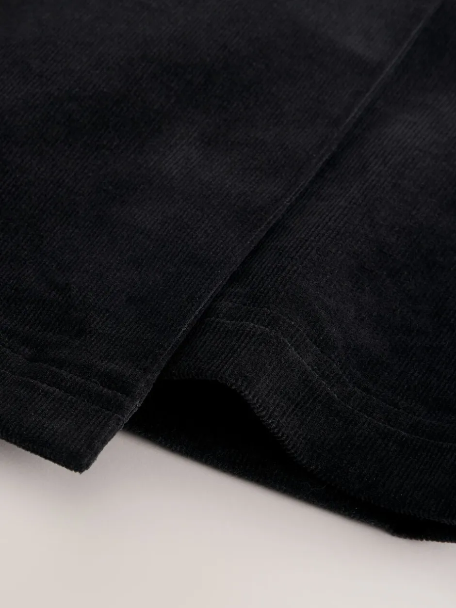 Rokken*Next - Corduroy mini-wikkelrok Zwart